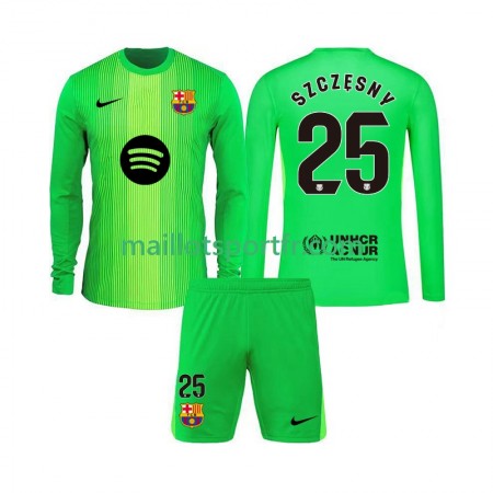 Maillot de Foot FC Barcelone Szczesny 25 Gardien Enfant Domicile 2025/26 ML